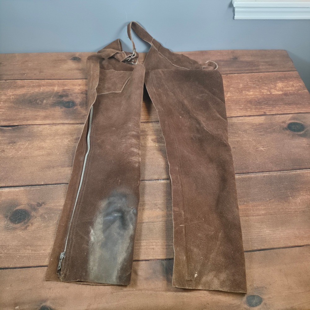 Men's Brown Suede Half Chaps - Unbranded